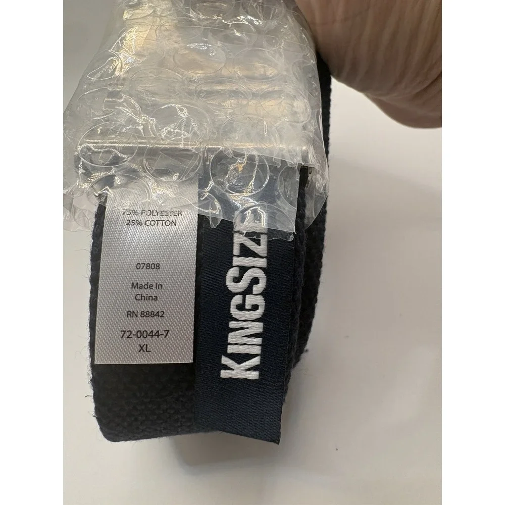 Kingsize Men's Big & Tall Canvas Belt Navy Size XL NEW Measures 44